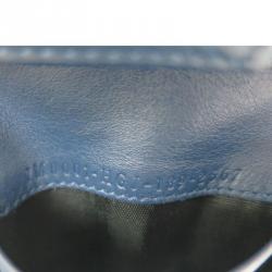 Fendi Navy Blue Leather Bi Fold Wallet