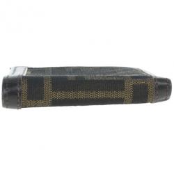 Fendi Tobacco Spalmati Zucca Canvas Bi-Fold Wallet