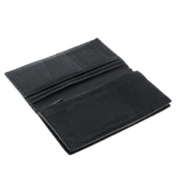 Fendi Dark Grey Selleria Leather Continental Wallet