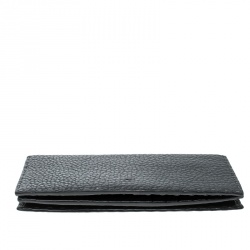 Fendi Dark Grey Selleria Leather Continental Wallet