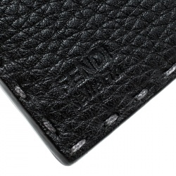Fendi Dark Grey Selleria Leather Continental Wallet