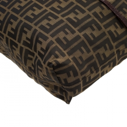 Fendi Tobacco Zucca Nylon Messenger Bag