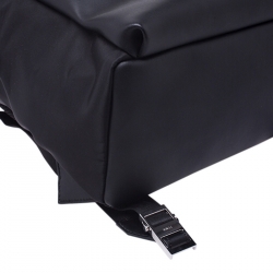  Fendi Black Nylon and Leather No Words"Backpack