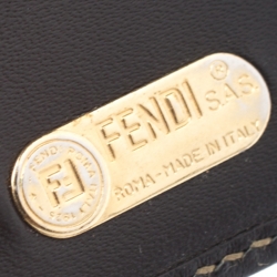 Fendi Tobacco Coated Canvas Pequin Bifold Wallet