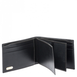 Fendi Tobacco Coated Canvas Pequin Bifold Wallet