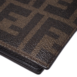 Fendi Black/Tobacco Zucca Canvas Bifold Wallet