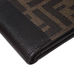 Fendi Black/Tobacco Zucca Canvas Bifold Wallet