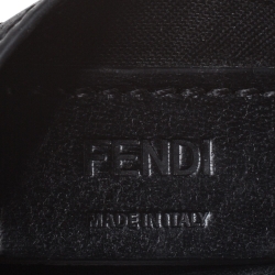 Fendi Black Leather Monster Card Holder