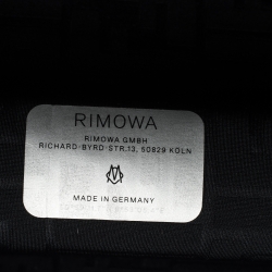 Pre Owned FENDI x Rimowa Black/Yellow Aluminium Cabin Trolley Suitcase