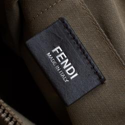 Fendi Beige Zucca Saplmati Coated Canvas Messenger Bag