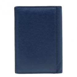 Fendi Vino and Palla Leather Compact Travel Wallet