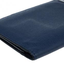 Fendi Vino and Palla Leather Compact Travel Wallet