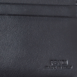 Fendi Brown/Black Zucca Coated Canvas and Leather Bifold Wallet