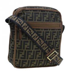 Fendi Brown Zucca canvas Messenger Bag