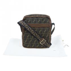 Fendi Brown Zucca canvas Messenger Bag