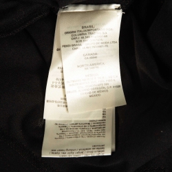 Fendi Black FF Applique and Sequin Cotton Jersey T-Shirt M