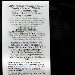 مملوكة مسبقًا Fendi Black Cotton Zucca Logo Embroidered T Shirt L