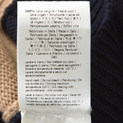 Pre Owned بلوفر فندي صوف بكر بالشعار ثلاثي اللون  L