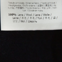 مملوكة مسبقًا هودي فندي شعار الماركة فيلكرو صوف شيرلينغ أزرق كحلي L