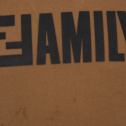 Pre Owned Fendi Bicolor Logo And Family Printed Cotton Crew Neck T-Shirt M