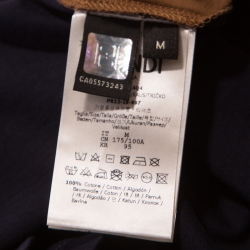 Pre Owned Fendi Bicolor Logo And Family Printed Cotton Crew Neck T-Shirt M