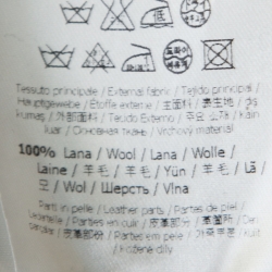 Pre Owned Fendi Navy Blue Wool Eyes Applique Detail Hooded Jacket XL