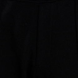 مملوكة مسبقًا Fendi Black Jersey FF Logo Tape Detail Pants M