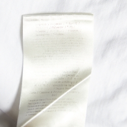 مملوكة مسبقًا Fendi White Embroidered Cotton Knit T-Shirt L