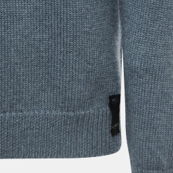 Fendi Grey Logo Jacquard Wool Knit Pullover M
