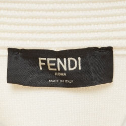 Fendi Off-White Wool Turtle Neck Sweater L