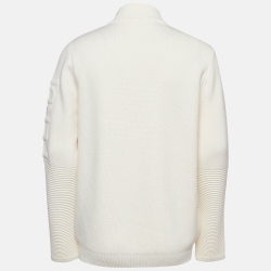 Fendi Off-White Wool Turtle Neck Sweater L
