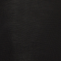 Pre Owned Fendi Black Logo Intarsia Knit Turtleneck Pullover S