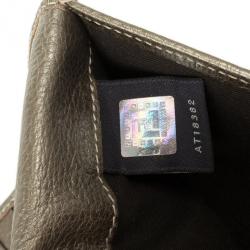 Pre Owned Fendi Zucchino Contentinal Wallet 
