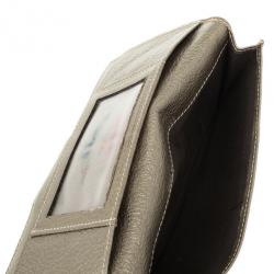 Pre Owned Fendi Zucchino Contentinal Wallet 