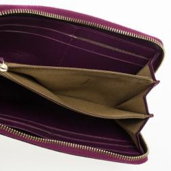 Pre Owned Fendi Zucca Spalmati Ladybug Zip Continental Wallet