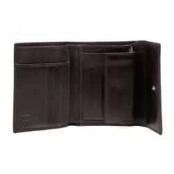 Pre Owned Fendi Zucca Flap Compact Wallet