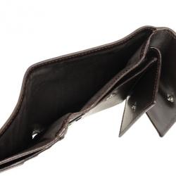 Pre Owned Fendi Zucca Flap Compact Wallet
