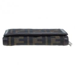 Pre Owned Fendi Zucca Flap Wallet