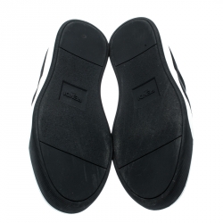 Fendi Two Tone Suede Monster Slip On Sneakers Size 44