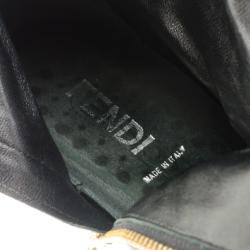 مملوكة مسبقًا Fendi Tronchetto Zucca Flat Ankle Boots Size 39.5