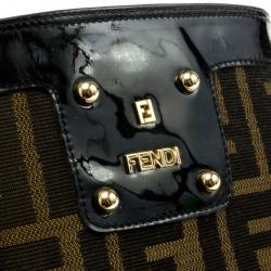 مملوكة مسبقًا Fendi Tronchetto Zucca Flat Ankle Boots Size 39.5