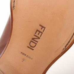 Pre Owned Fendi Light Brown Side Laced Men's Loafers Size 43