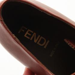 Pre Owned Fendi Light Brown Side Laced Men's Loafers Size 43