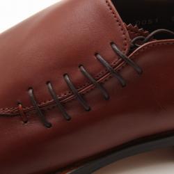 Pre Owned Fendi Light Brown Side Laced Men's Loafers Size 43