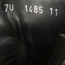 Fendi Black Leather Force Ankle  Boots Size 45