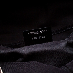 Fendi Navy Blue Nylon And Leather Bag Bugs Backpack 
