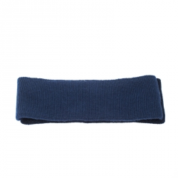 Fendi Blue Zucca Patterned Jacquard Cashmere Wool Headband