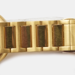 Fendi Champagne Gold Plated Stainless Steel Forever F105061101 Men's Wristwatch 39 mm 