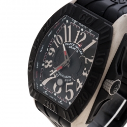 Pre Owned Franck Muller Black Titanium Stainless Steel Conquistador Grand Prix 9900 SC DT GPG Men's Wristwatch 48 mm