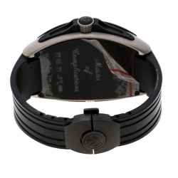 Pre Owned Franck Muller Black Titanium Stainless Steel Conquistador Grand Prix 9900 SC DT GPG Men's Wristwatch 48 mm